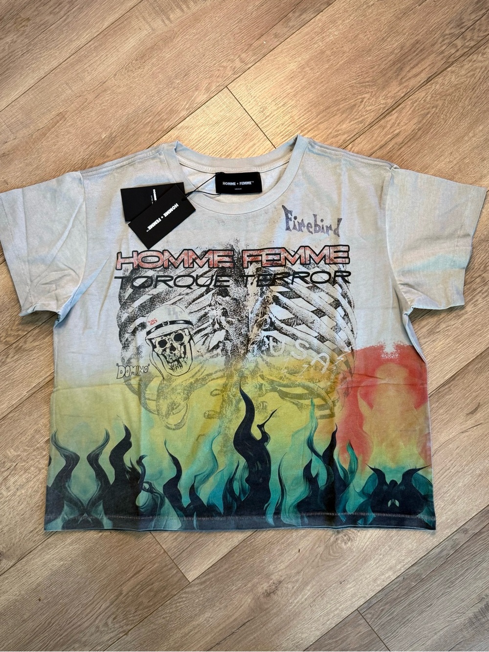 HOMME + FEMME Torque Terror Tee Size Medium